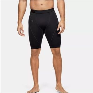 Under Armour UA Men's Rush Seamless Long Compression Shorts Black 1351455-001